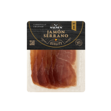 Хамон "Серано" JAMON SERANO с/в в/г нарізка 100 г/шт ТМ SALSUS