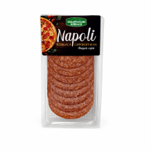 Ковбаса "Napoli" с/к в/г нарізка 70 г/шт. Закарпатські Ковбаси