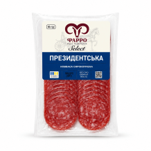 Ковбаса "Президентська" с/к в/г нарізка 80 г/шт ФАРРО