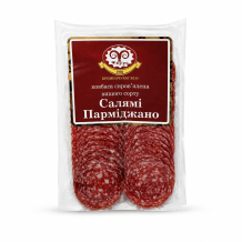 Ковбаса "Салямі Парміджано" с/в в/г нарізка 80 г/шт ФАРРО