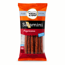 Ковбаски "Salamini Papricano"с/к в/г 70 г/шт М'ясна Історія
