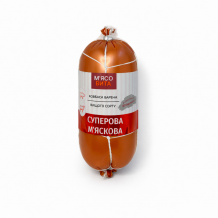 Ковбаса "Суперова М'яскова" вар. в/г п/а 500 г/шт М'ясо Вита