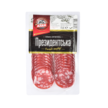 Ковбаса "Президентська" с/в в/г нарізка 80 г/шт Алан