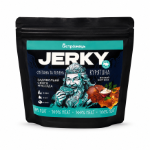 М'ясні чипси Jerkу "Сметана-зелень" курячі в/г 150 г Остроженець