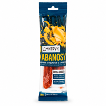 KABANOSY DAUBLE CHEDDAR&SALT в/к 80гр/шт Дмитрук