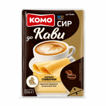 Сир "До кави" 50% твердий слайс 135 г/шт ТМ КОМО