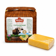 Сир "Голландський" 50% брус 2,5 кгТМ Ферма