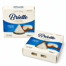 Сир Briette Creamy & Blue 60% 125 г/шт ТМ Kaserei Champignon