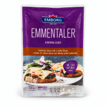 Сир Emmentaler (Ементалер) 45%  нарізка 150 г/шт Німеччина ТМ Emborg
