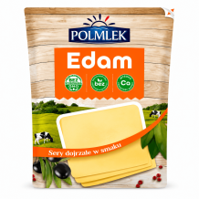 Сир "Edam" нарізка (слайси) 150 г/шт ТМ POLMLEK