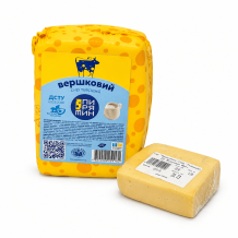 Сир "Вершковий" твердий 50% 1 кг брус Пирятин