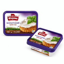 Крем-сир Безлактозний 40% 160 г Ферма