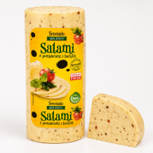 Сир Serenada Salami з базиліком та помідорами Spomlek