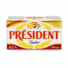 Масло несолоне 82% 200 г/шт PRESIDENT