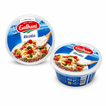 Сир "Ricotta" свіжий 31% (Рікота) 250 г/шт Galbani