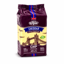 Сир "CHEDDAR" Сирна Подорож м'який 45% 500 г/кг LYUBAR Milk