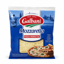 Сир Mozzarella свіжий тертий 40% 150 г/шт Galbani