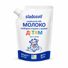 Молоко незбиране згущене з цукром Дітям 8,5% 300 г/шт Sladosvit