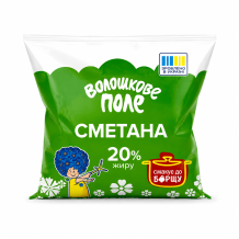 Сметана 20% 350 г плівка Волошкове Поле