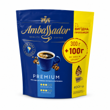 Кава розчинна AMBASSADOR PREMIUM 400 г
