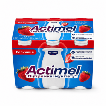 Actimel Полуниця 1,4% 100 г/шт DANONE