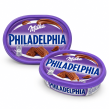 Сир вершковий Philadelphia з шоколадом Milka 175 г