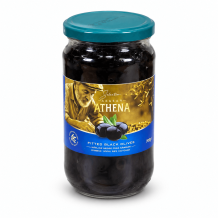 Маслини чорні б/к  360 г/700 г скло Athena