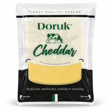 Сир "Cheddar" 50% (білий) нарізка скибочками 100 г/шт Doruk