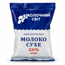 Молоко сухе натуральне 26% Молочний Світ