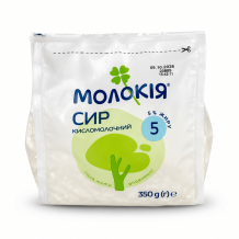 Сир кисломолочний 5% 350 г стабіло Молокія