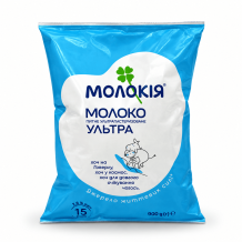 Молоко питне ультрапастеризоване УЛЬТРА 2,5% 900 г Молокія
