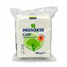 Сир кисломолочний 9% 200 г еколін Молокія